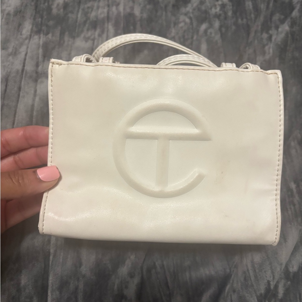 Telfar White Mini Bag
